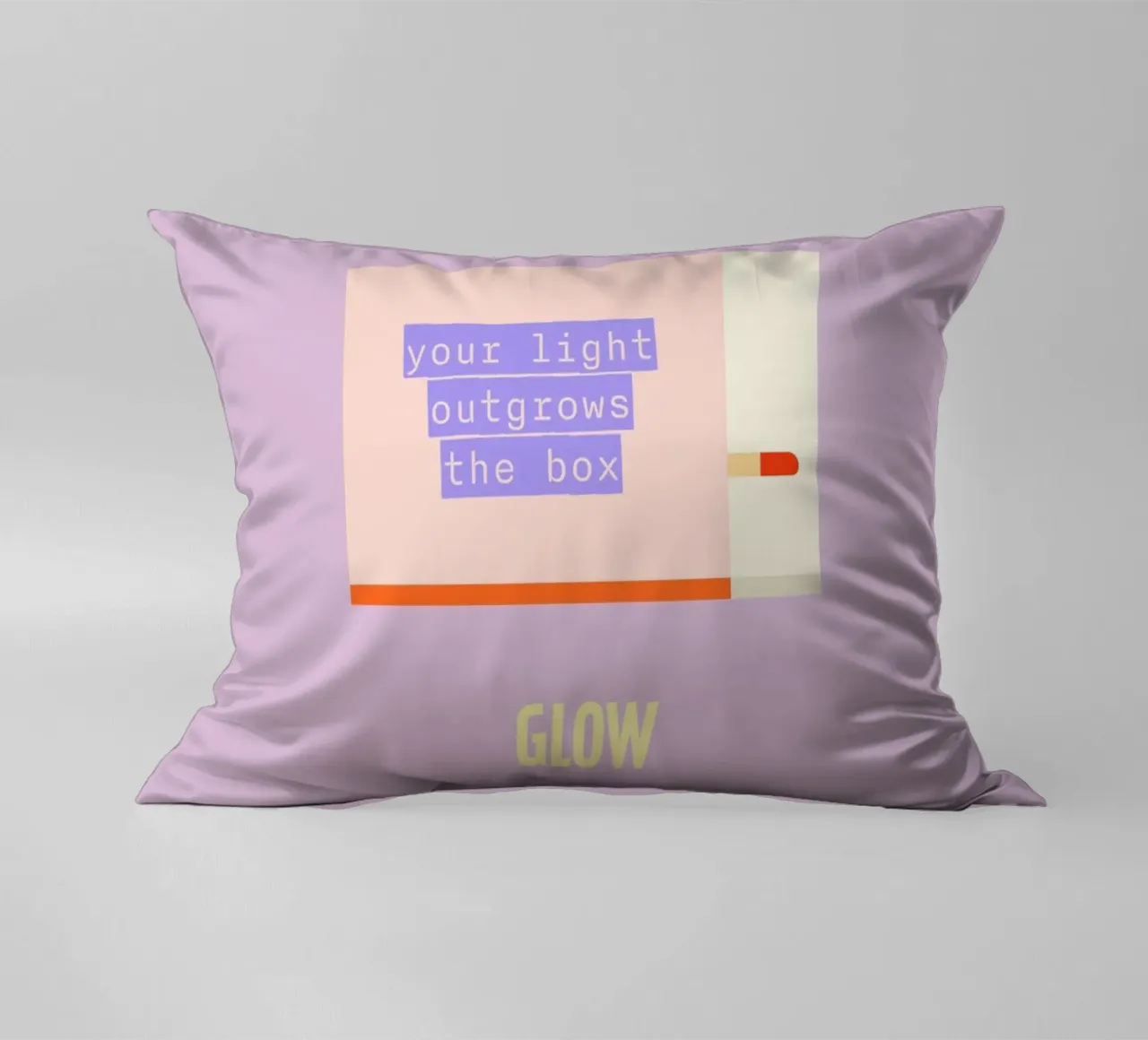 your light outgrows the box. Glow! cuscino da FRICKE DESIGN