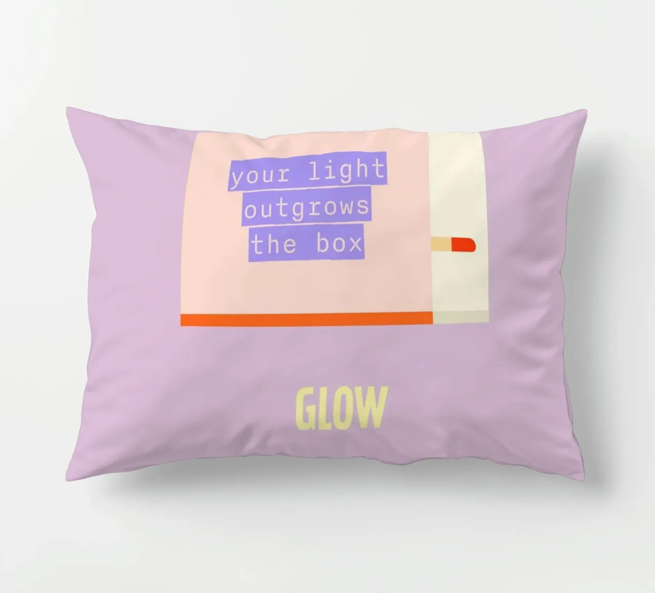 your light outgrows the box. Glow! cuscino da FRICKE DESIGN