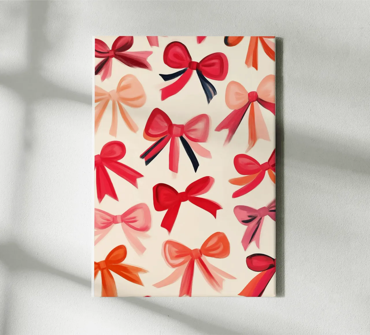 Moderne strikkenpatroon kunstdruk, Girly-decor canvas met Baklijst van vintagepod