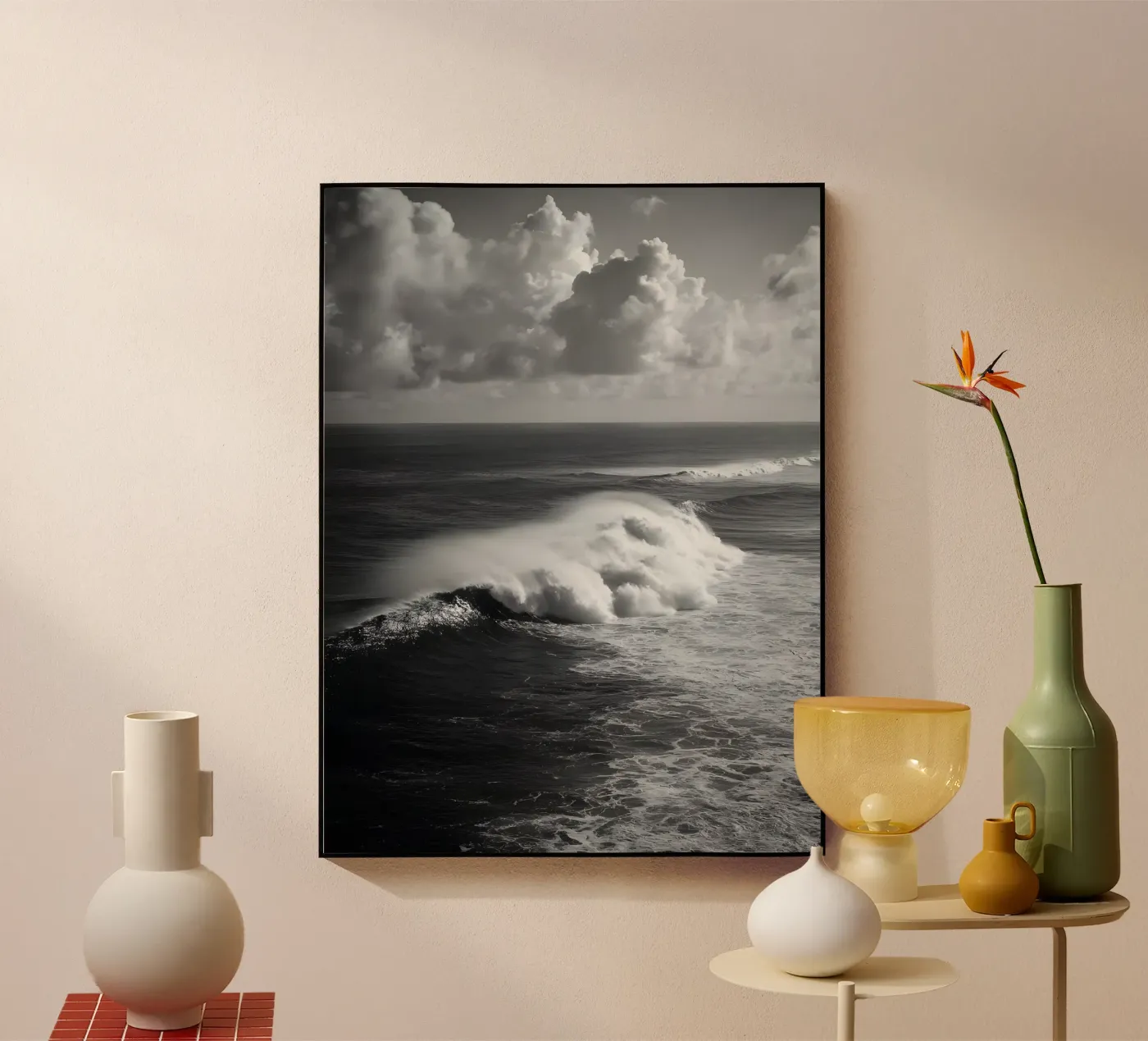 Ocean Power Acryl-Glas von Mononoir