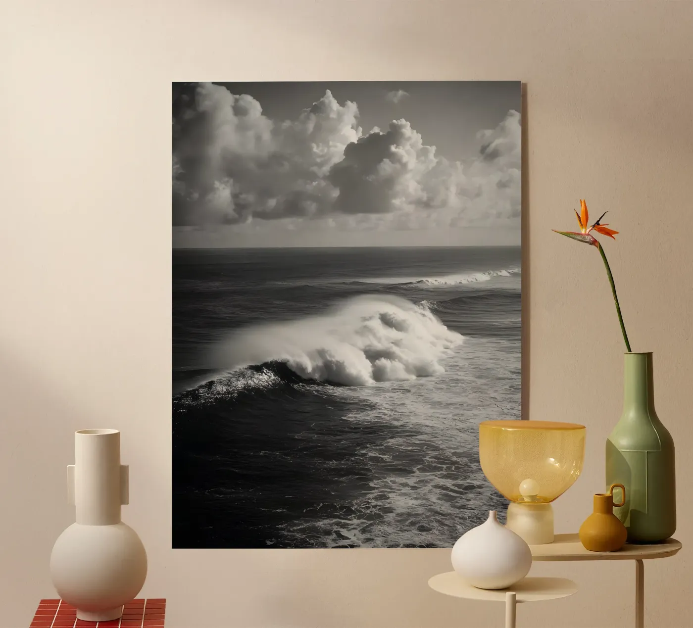 Ocean Power Acryl-Glas von Mononoir
