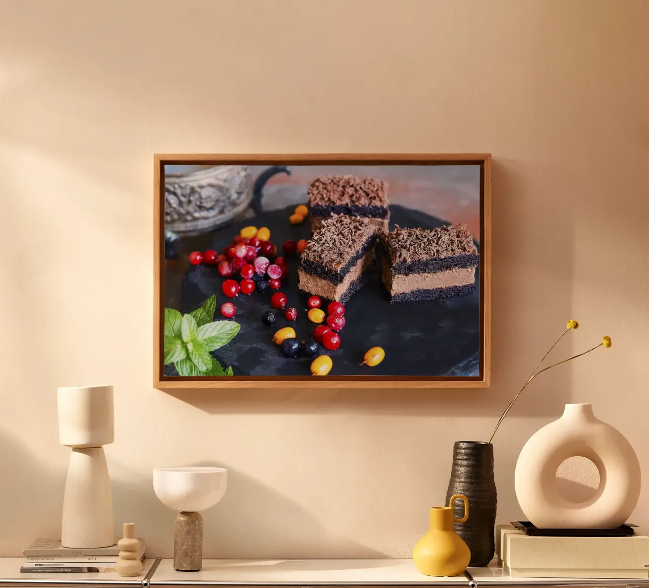 Sweet Delight – Fine Art Print canvas with Floater frame by jay