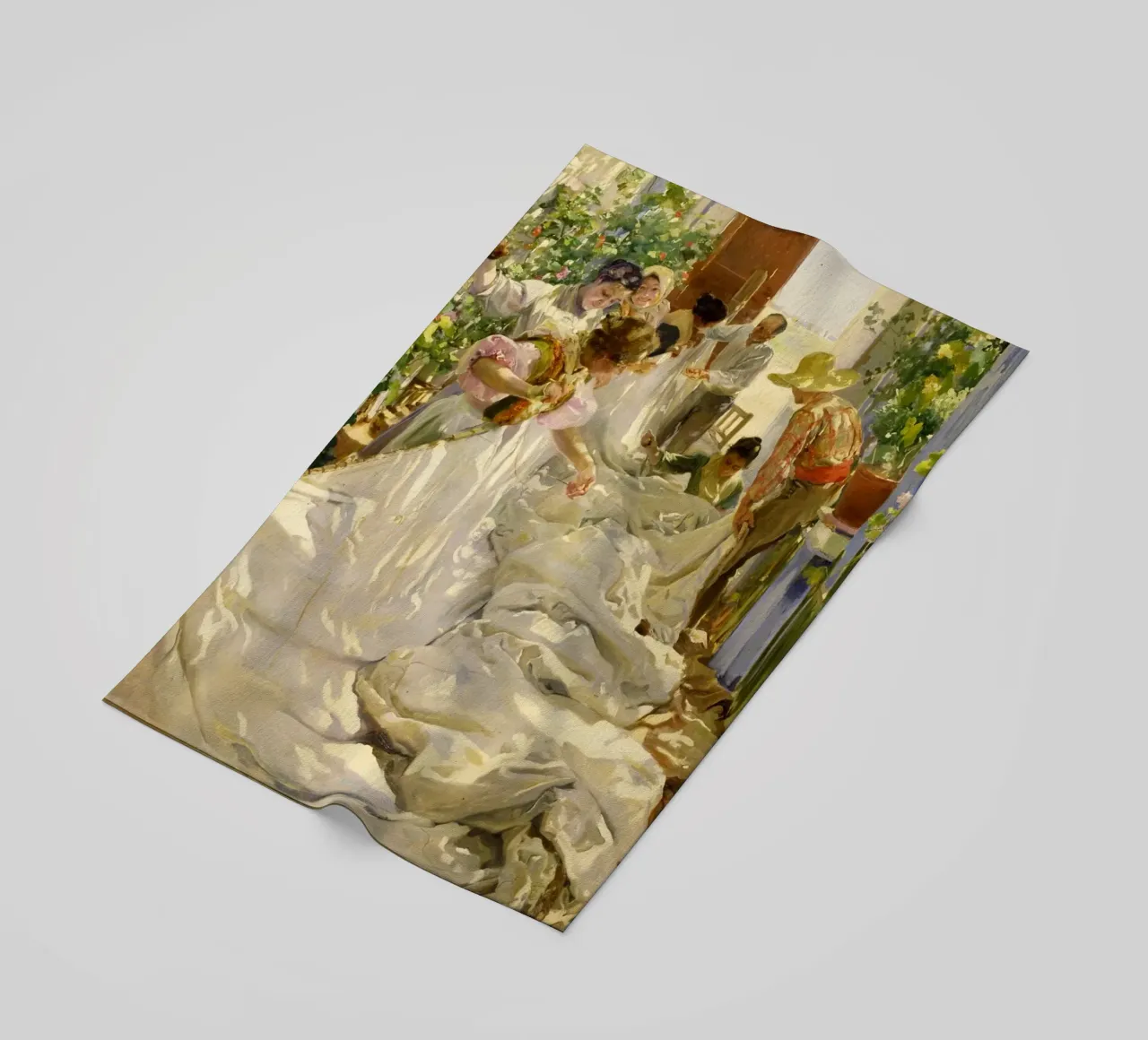Cucire la vela - Joaquín Sorolla y Bastida telo mare da Jolie Prints