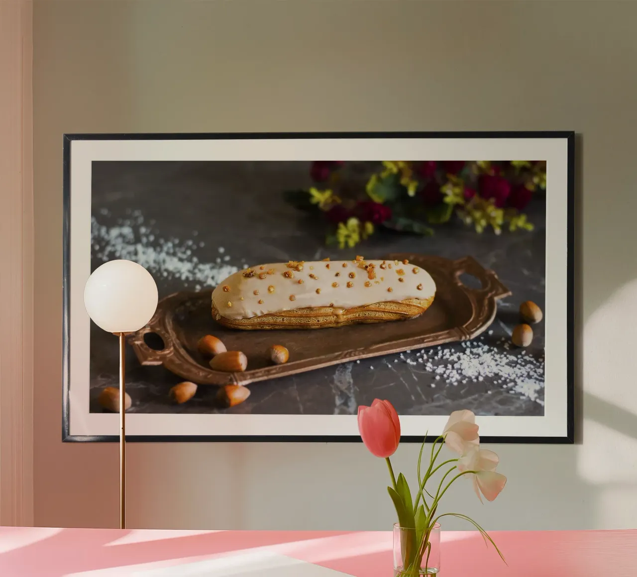 Caramel Crunch Éclair - Kunstdruk poster van jay
