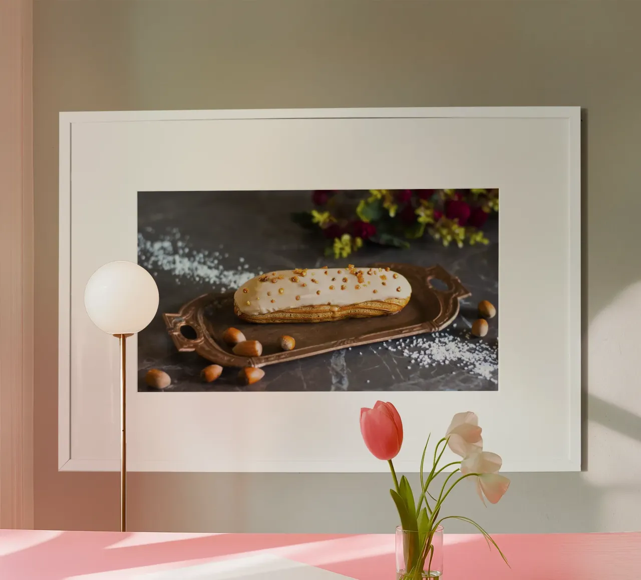 Caramel Crunch Éclair - Kunstdruk poster van jay