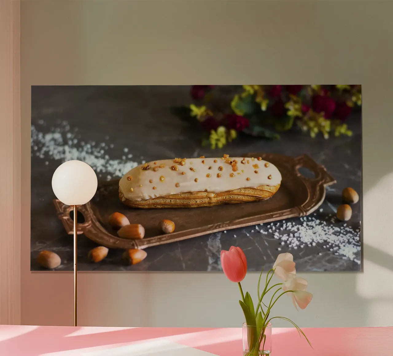 Caramel Crunch Éclair - Kunstdruk poster van jay
