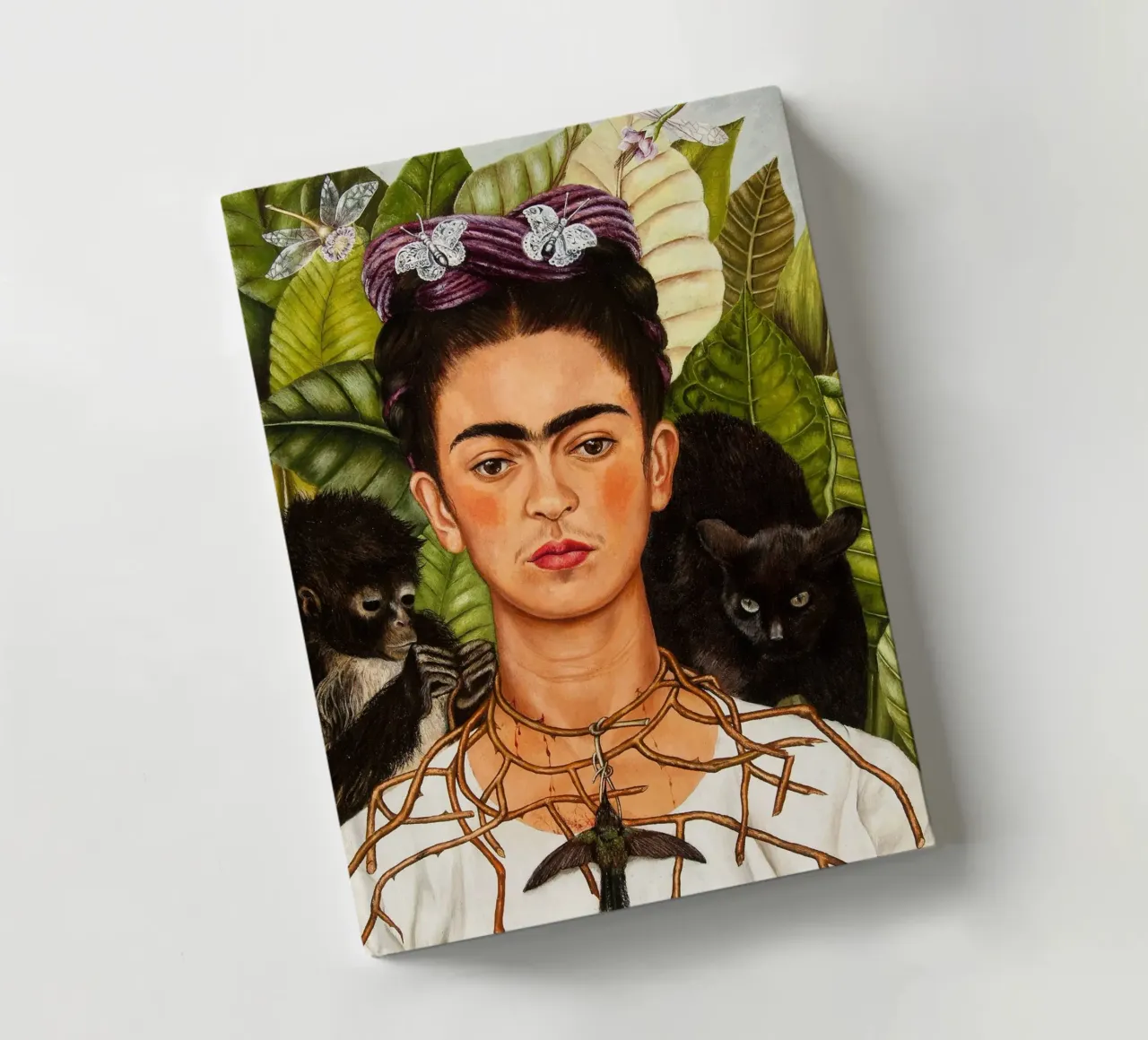 Untitled (Self-Portrait with Thorn Necklace and Hummingbird notebook by Jolie Prints