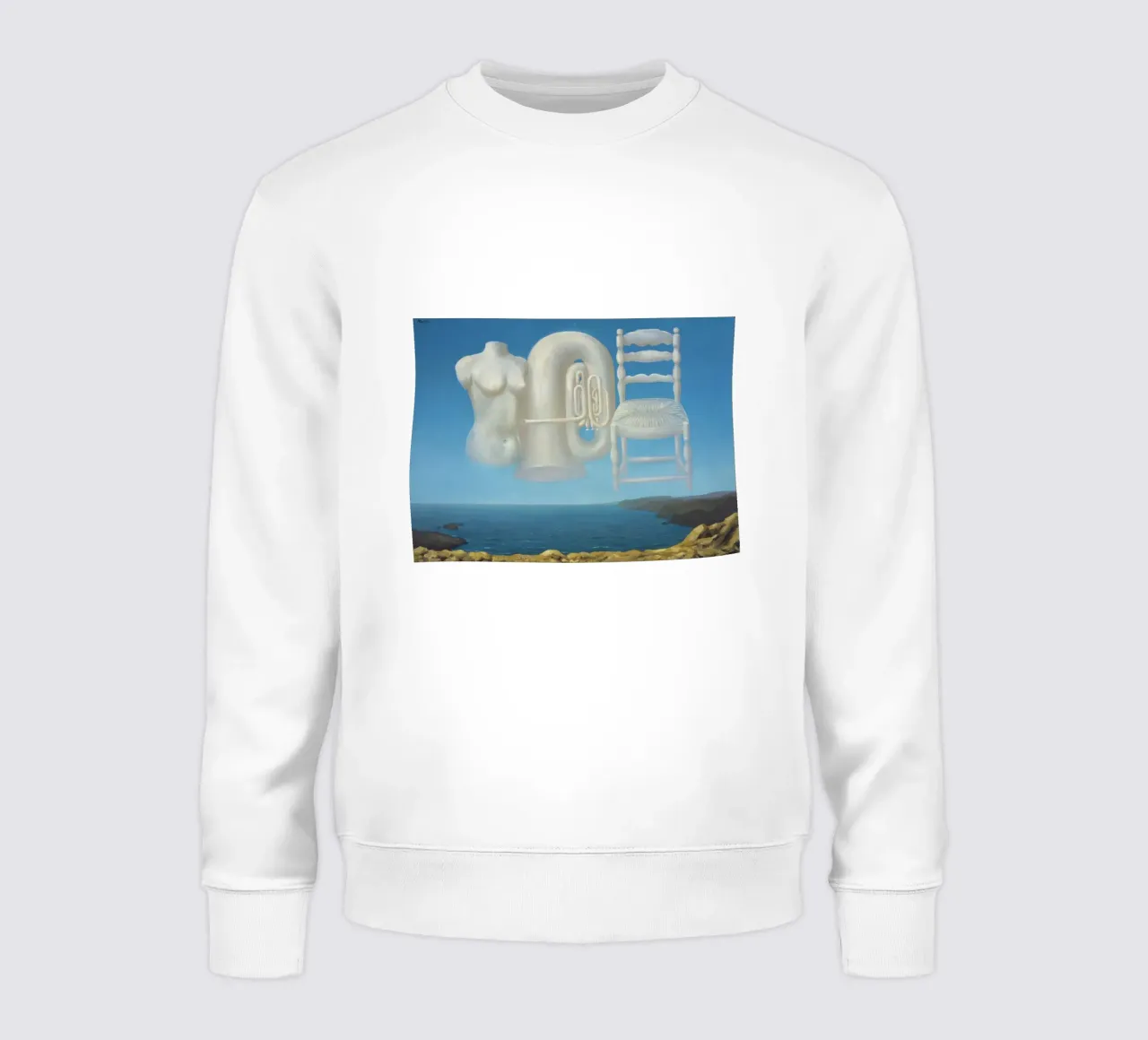 Le Temps Menaçant (Tempo minaccioso) - René Magritte felpa da Classic Art Prints