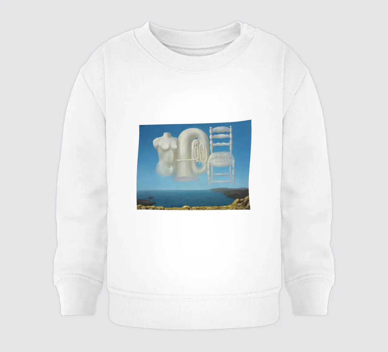 Le Temps Menaçant (Tempo minaccioso) - René Magritte felpa neonato da Classic Art Prints