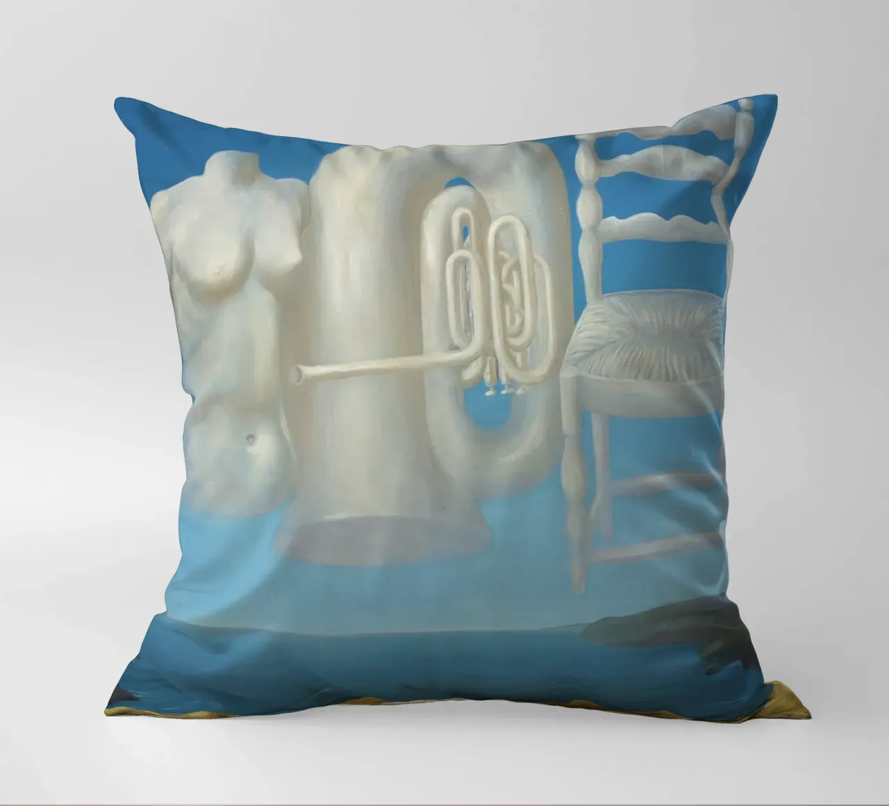 Le Temps Menaçant (Tempo minaccioso) - René Magritte cuscino da Classic Art Prints