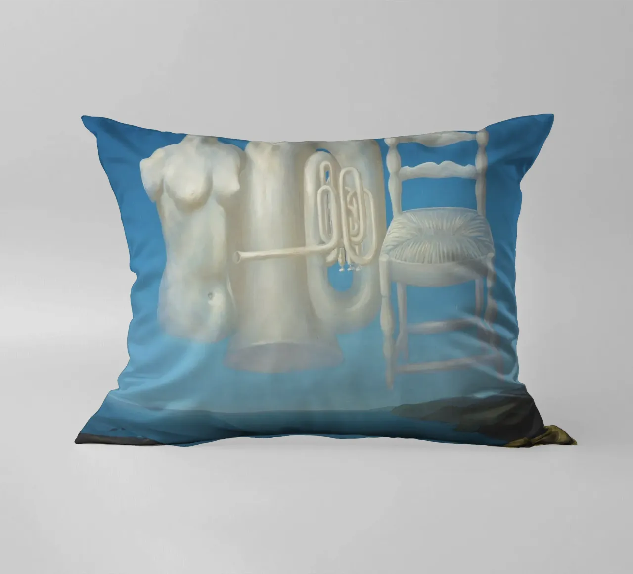 Le Temps Menaçant (Tempo minaccioso) - René Magritte cuscino da Classic Art Prints