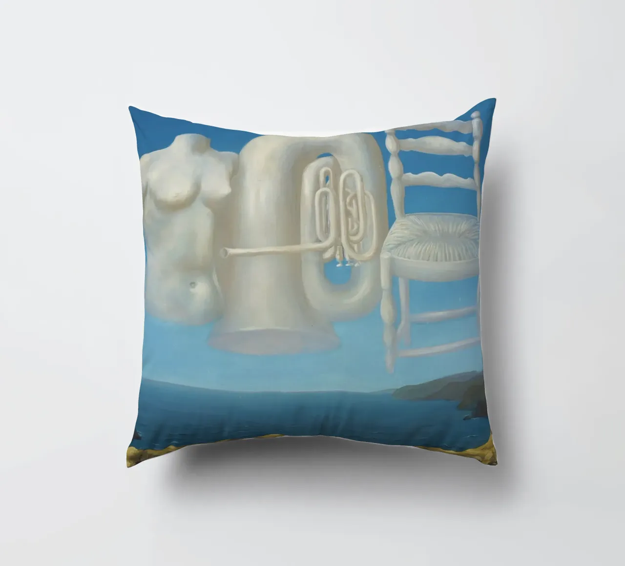 Le Temps Menaçant (Tempo minaccioso) - René Magritte cuscino da Classic Art Prints