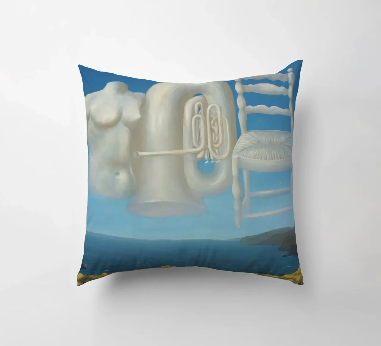 Le Temps Menaçant (Tempo minaccioso) - René Magritte cuscino da Classic Art Prints