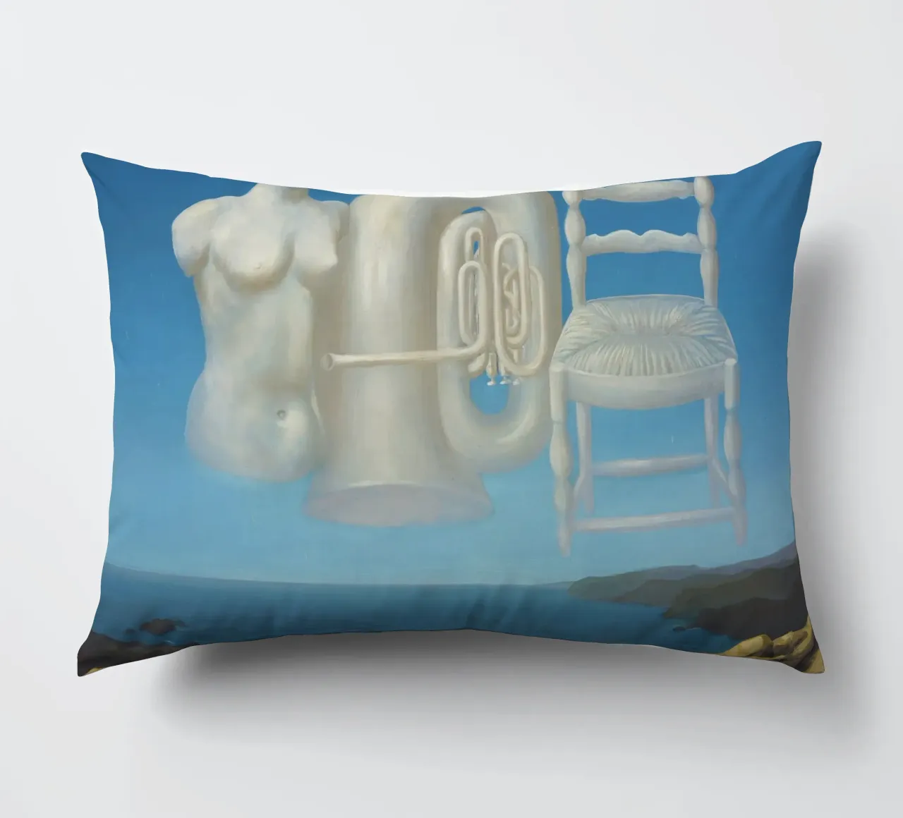 Le Temps Menaçant (Tempo minaccioso) - René Magritte cuscino da Classic Art Prints