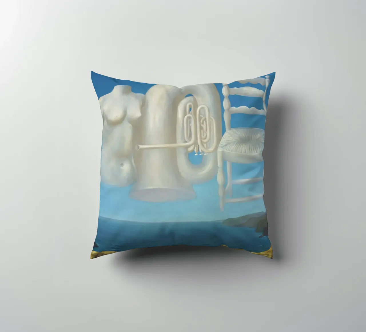 Le Temps Menaçant (Tempo minaccioso) - René Magritte cuscino da Classic Art Prints