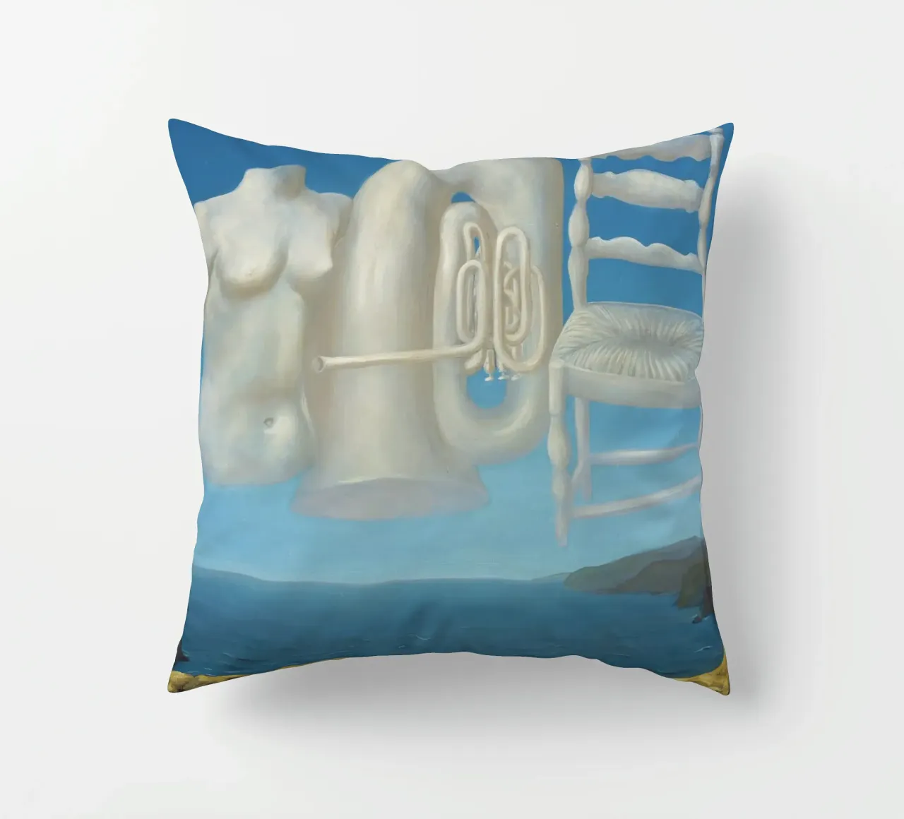 Le Temps Menaçant (Tempo minaccioso) - René Magritte cuscino da Classic Art Prints