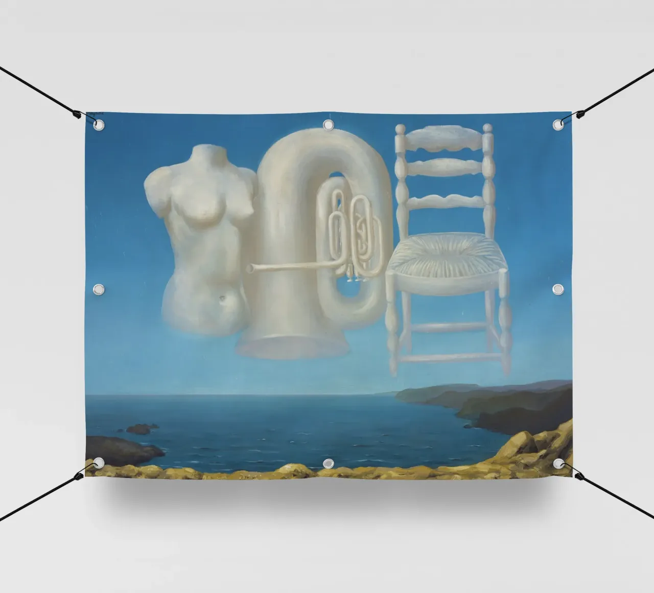 Le Temps Menaçant (Tempo minaccioso) - René Magritte telo in pvc da Classic Art Prints