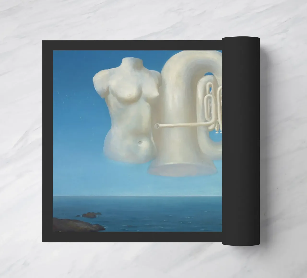 Le Temps Menaçant (Tempo minaccioso) - René Magritte zerbino da Classic Art Prints