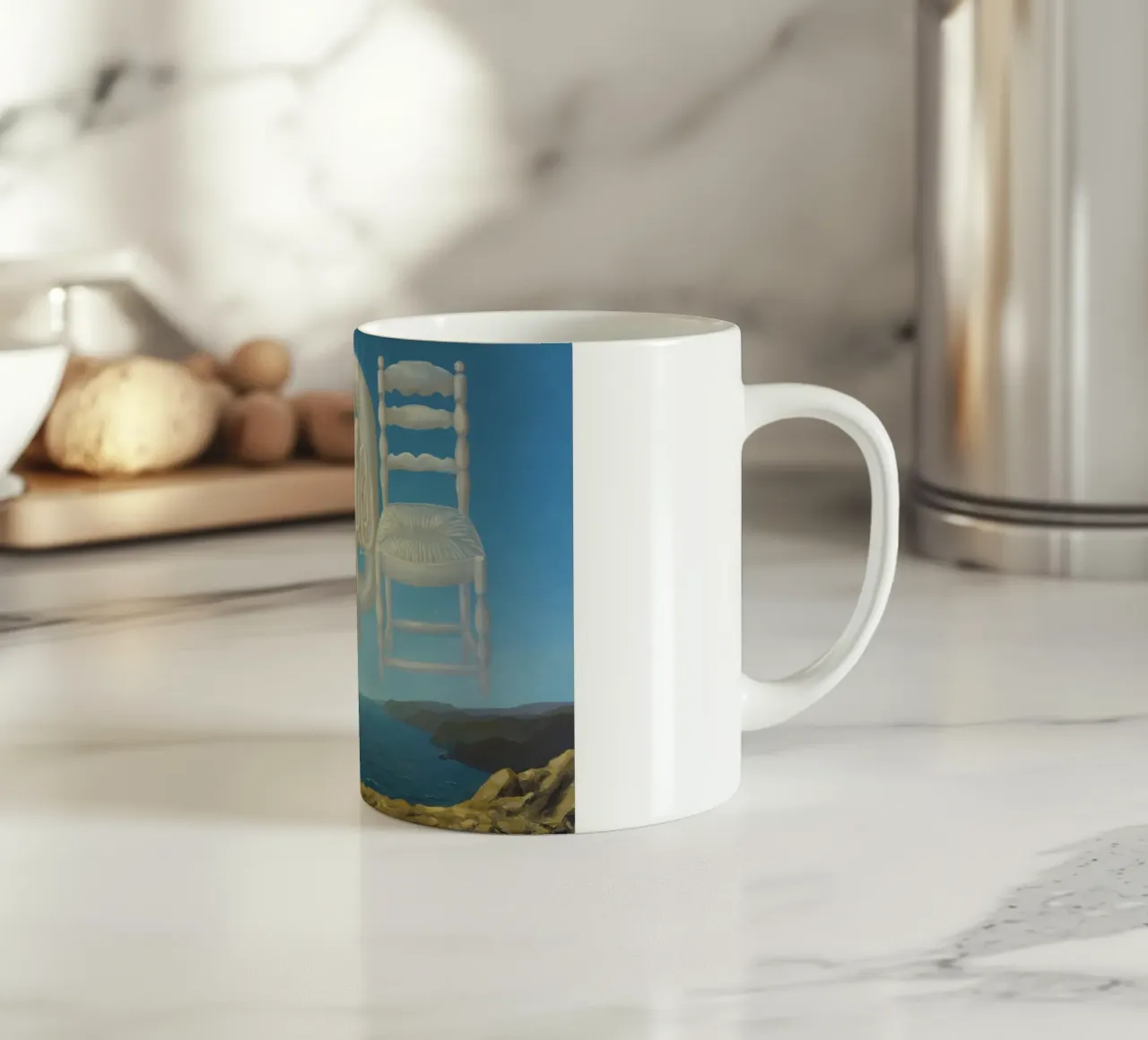 Le Temps Menaçant (Tempo minaccioso) - René Magritte tazza in ceramica da Classic Art Prints