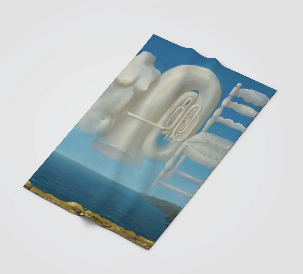 Le Temps Menaçant (Tempo minaccioso) - René Magritte coperta in pile da Classic Art Prints