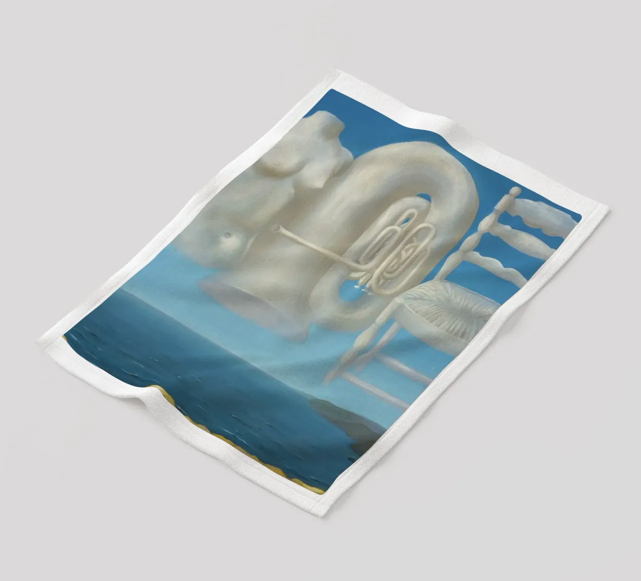 Le Temps Menaçant (Tempo minaccioso) - René Magritte coperta in pile da Classic Art Prints
