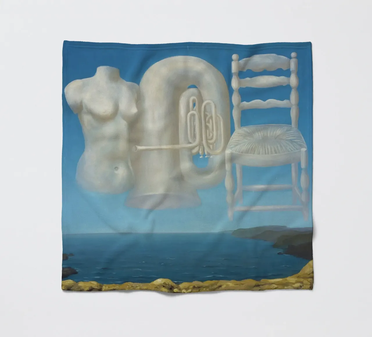 Le Temps Menaçant (Tempo minaccioso) - René Magritte coperta in pile da Classic Art Prints