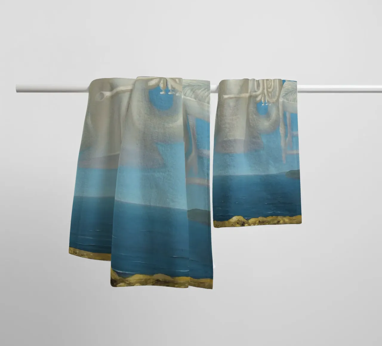Le Temps Menaçant (Tempo minaccioso) - René Magritte asciugamano da bagno da Classic Art Prints