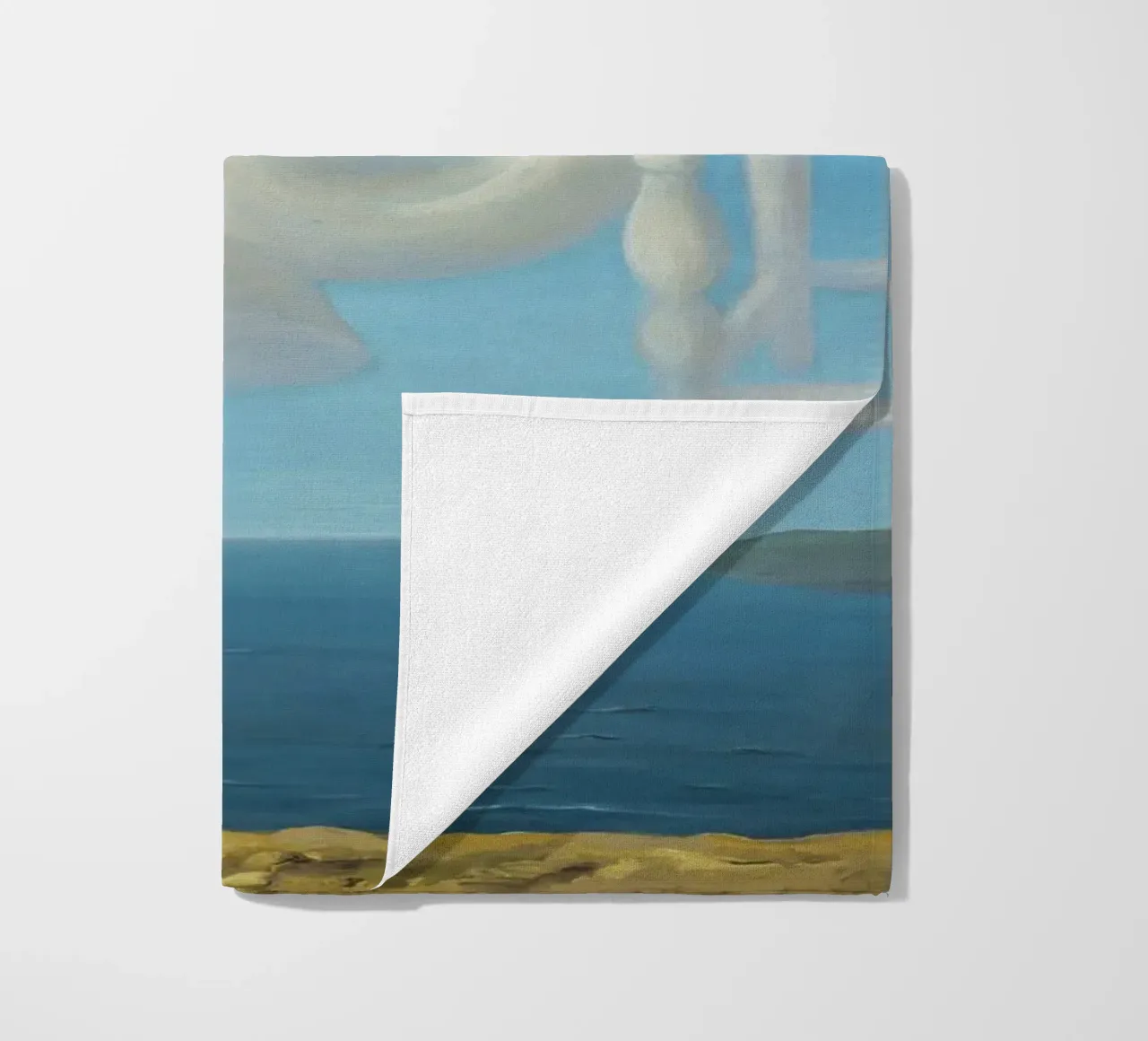 Le Temps Menaçant (Tempo minaccioso) - René Magritte telo mare da Classic Art Prints