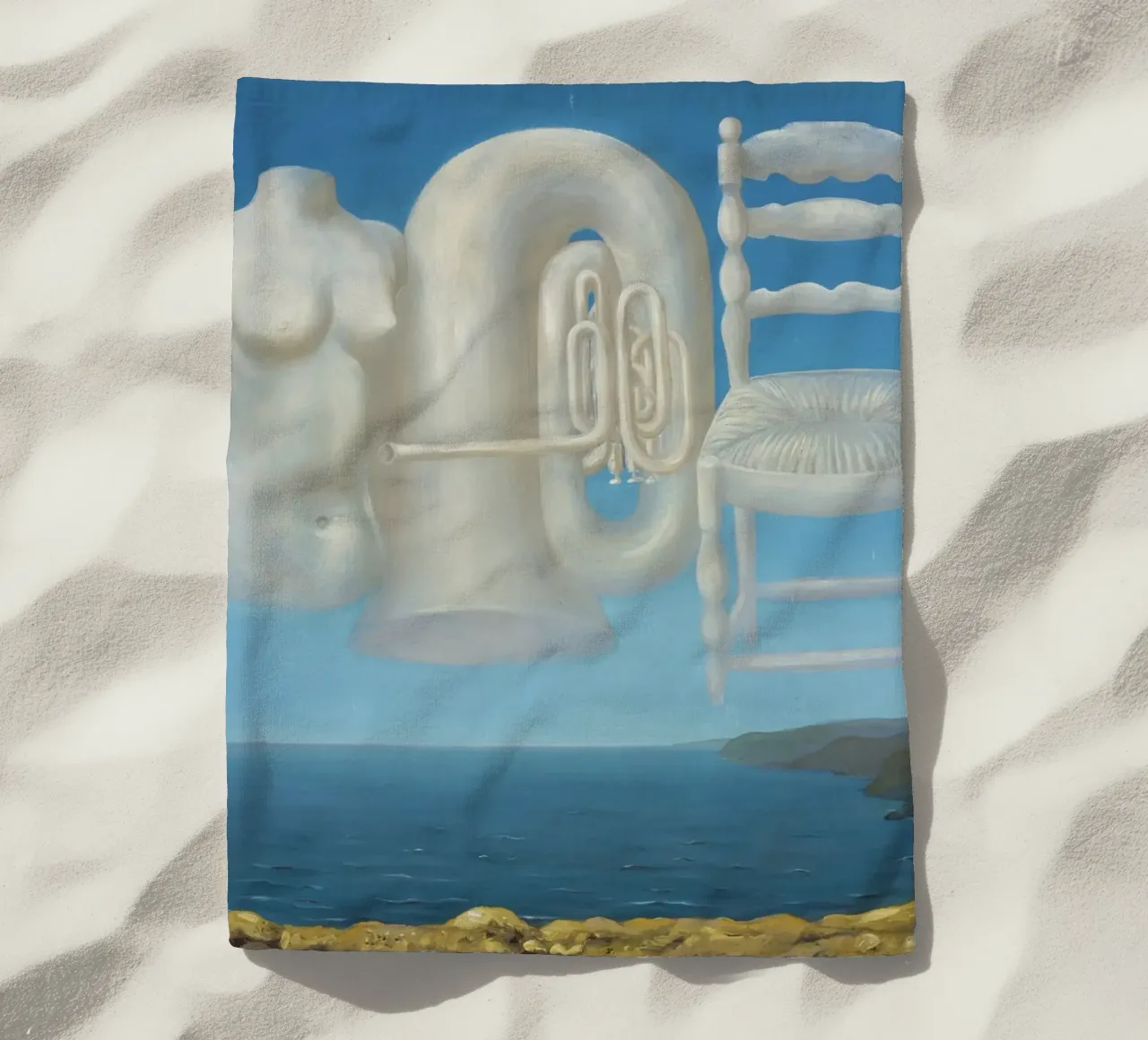 Le Temps Menaçant (Tempo minaccioso) - René Magritte telo mare da Classic Art Prints