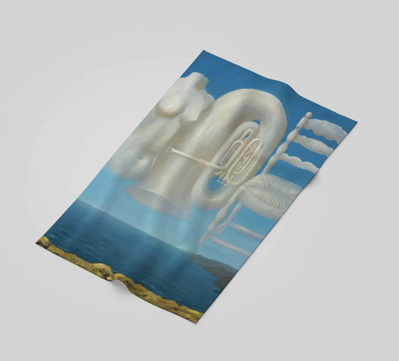 Le Temps Menaçant (Tempo minaccioso) - René Magritte telo mare da Classic Art Prints