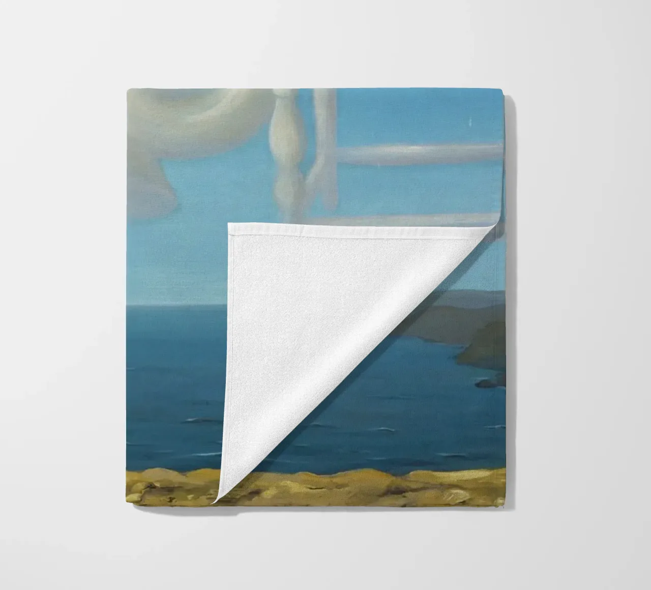 Le Temps Menaçant (Tempo minaccioso) - René Magritte telo mare da Classic Art Prints