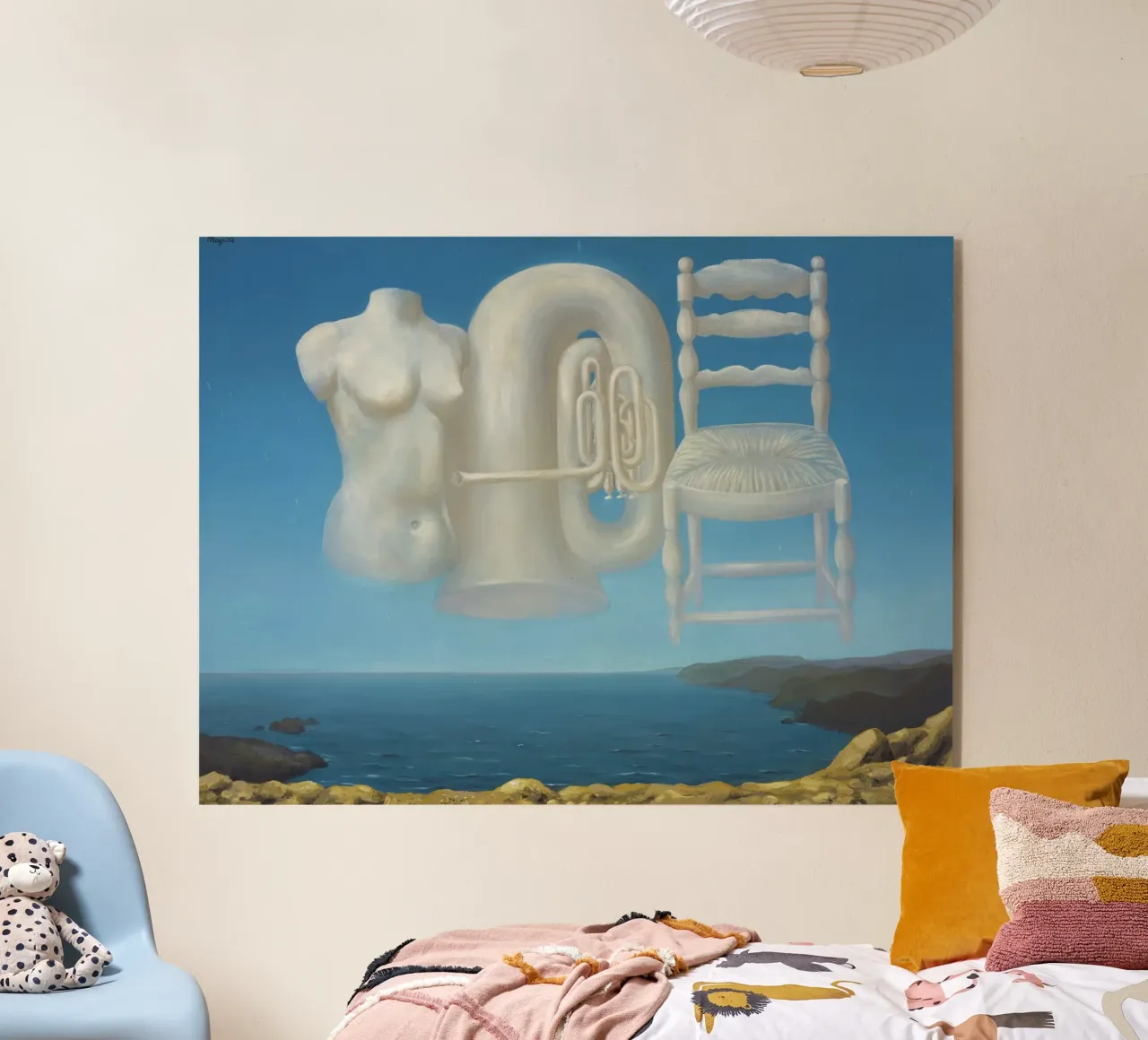Le Temps Menaçant (Tempo minaccioso) - René Magritte plexiglass da Classic Art Prints