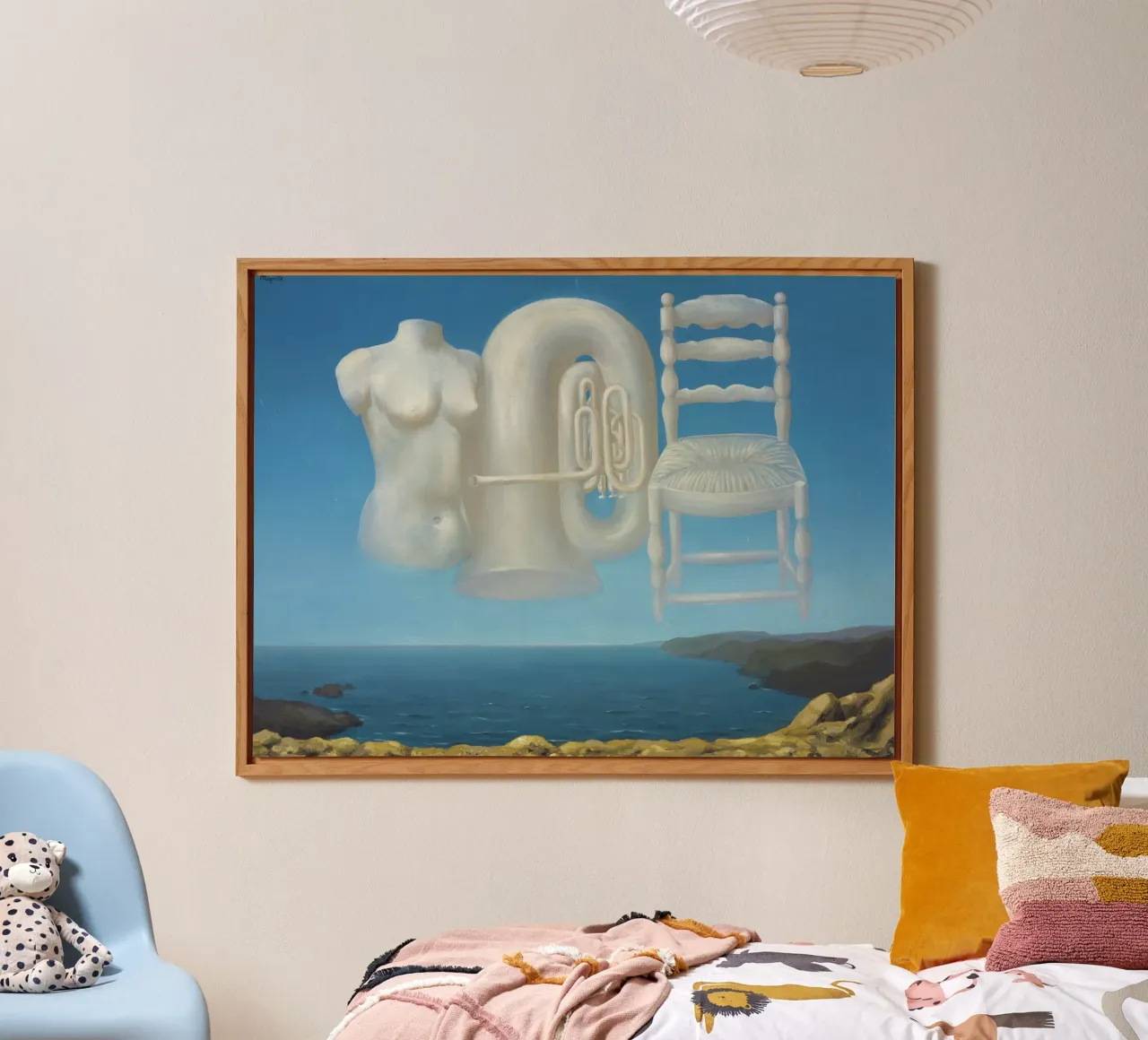 Le Temps Menaçant (Tempo minaccioso) - René Magritte alluminio dibond da Classic Art Prints