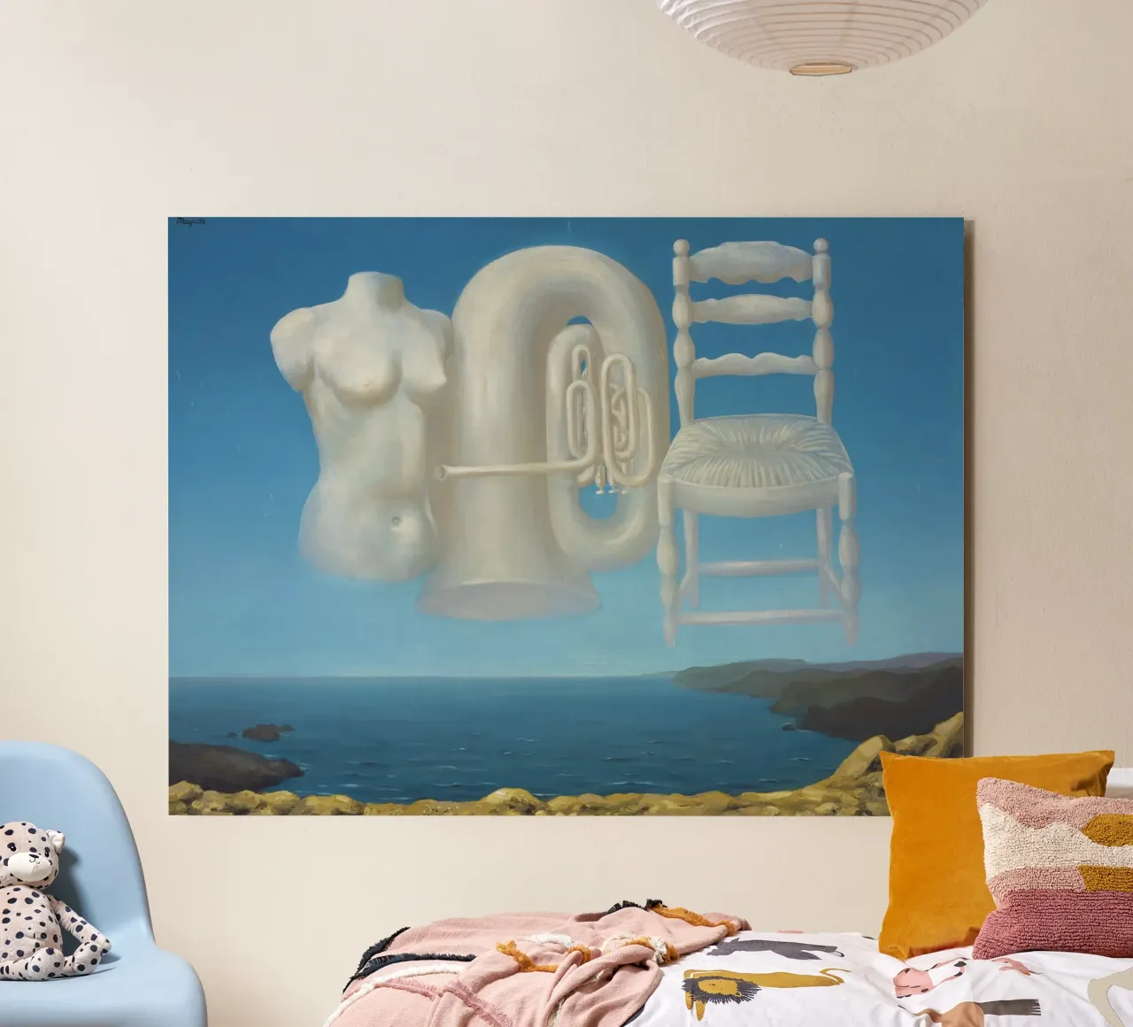 Le Temps Menaçant (Tempo minaccioso) - René Magritte alluminio dibond da Classic Art Prints