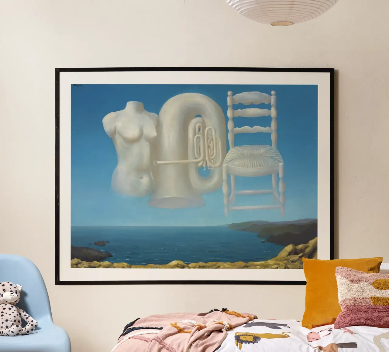 Le Temps Menaçant (Tempo minaccioso) - René Magritte carta hahnemühle da Classic Art Prints