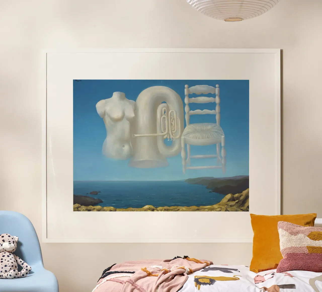 Le Temps Menaçant (Tempo minaccioso) - René Magritte carta hahnemühle da Classic Art Prints