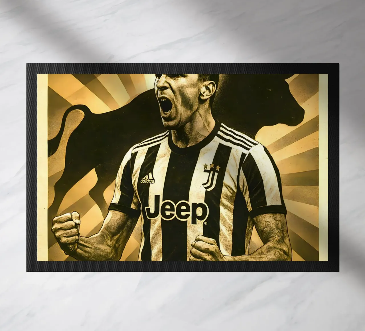 Mario Mandzukic zerbino da Cyberpunk Canvas