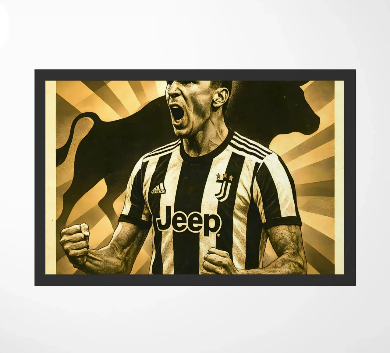Mario Mandzukic zerbino da Cyberpunk Canvas
