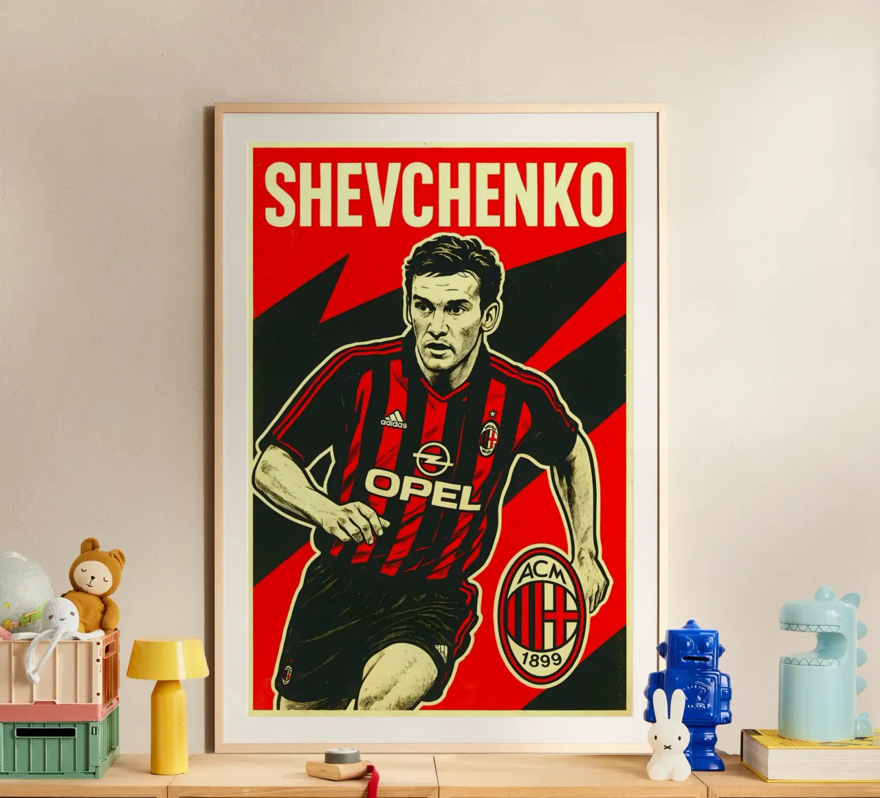 Andriy Shevchenko poster da Cyberpunk Canvas