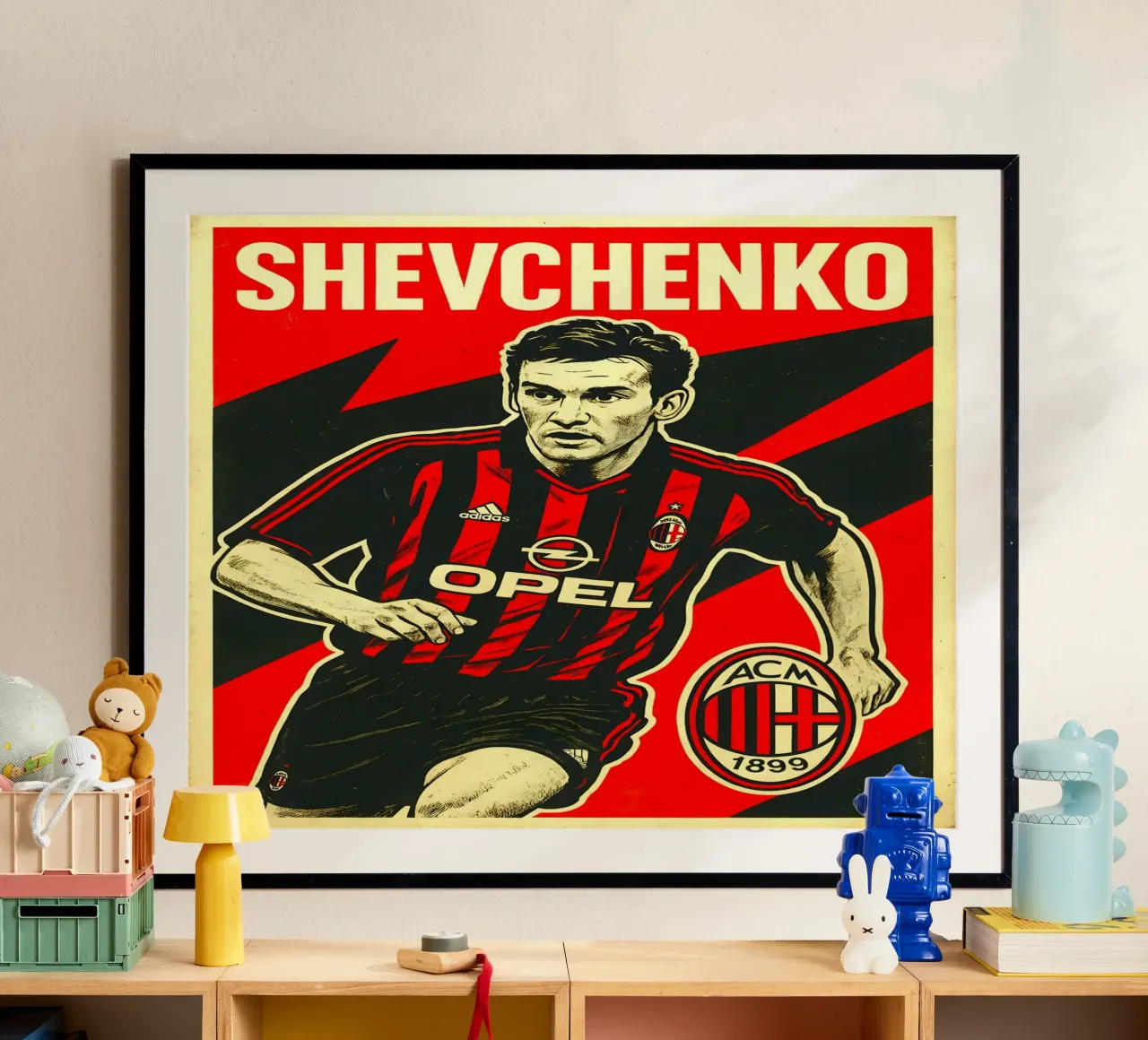 Andriy Shevchenko poster da Cyberpunk Canvas