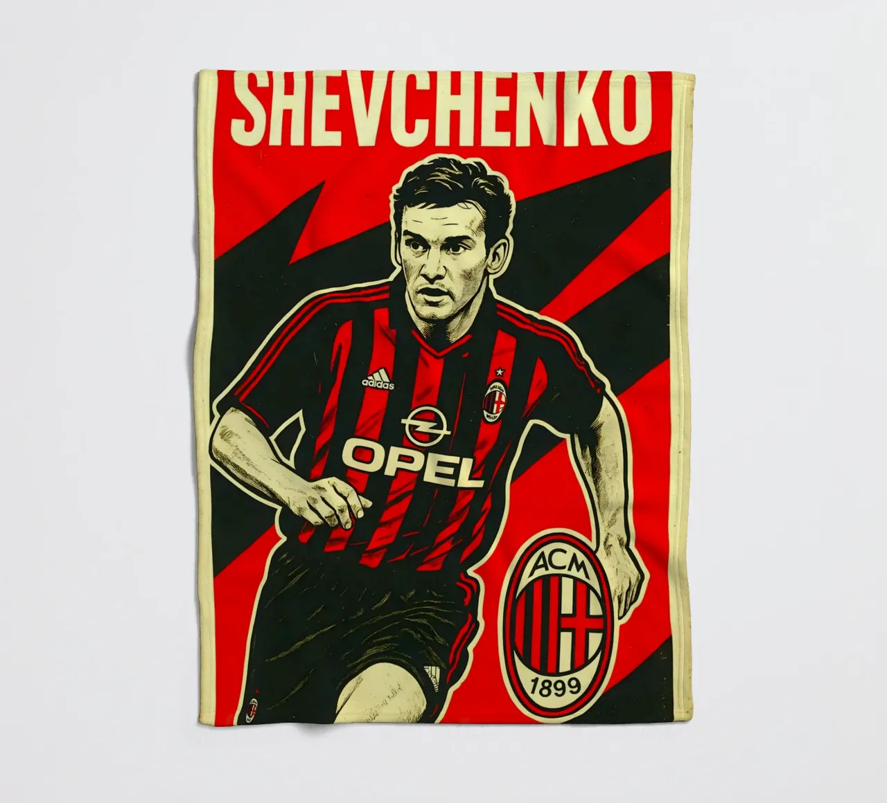 Andriy Shevchenko coperta in pile da Cyberpunk Canvas