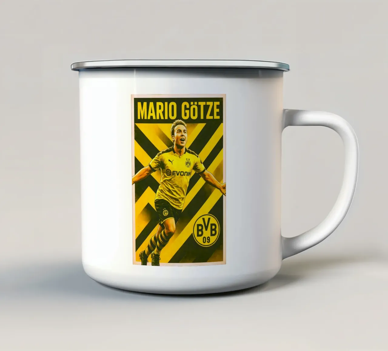 Mario Gotze tazza in smalto da Cyberpunk Canvas