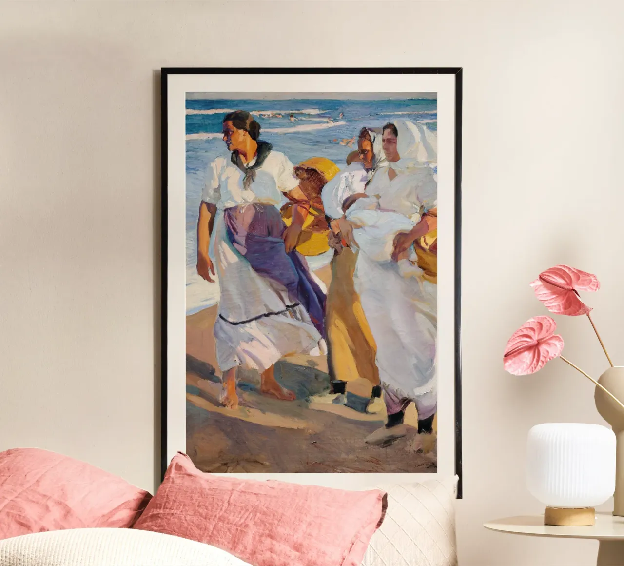 Le pescatrici di Valencia - Joaquín Sorolla y Bastida poster da Jolie Prints