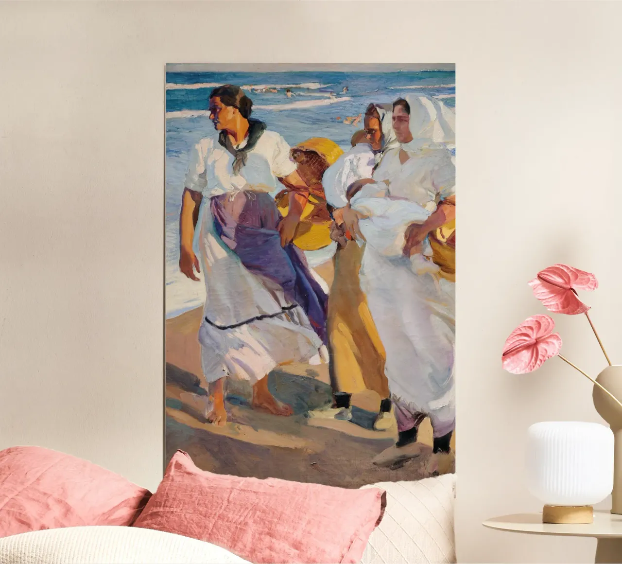 Le pescatrici di Valencia - Joaquín Sorolla y Bastida poster da Jolie Prints