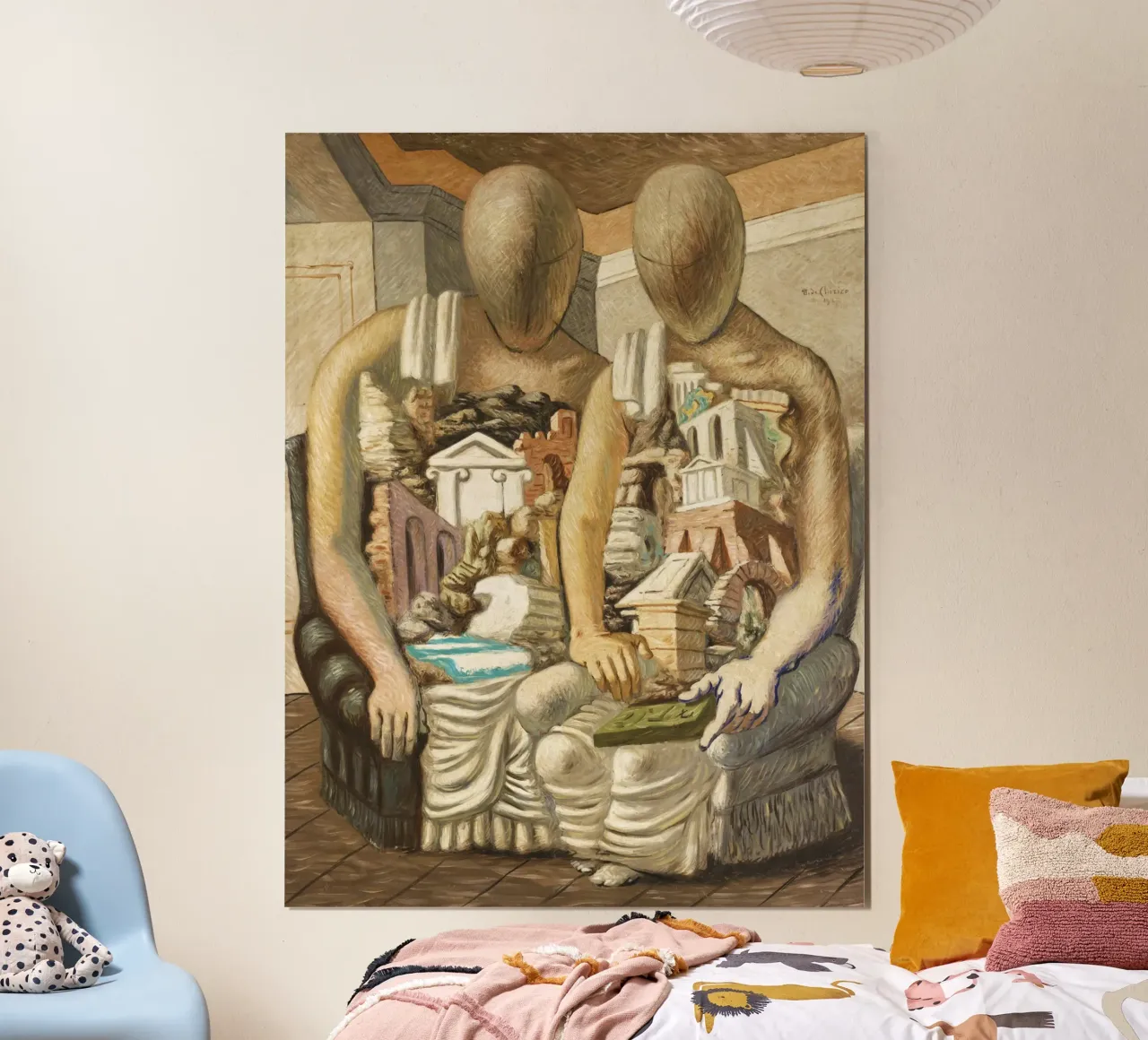 Gli Archeologi – Giorgio de Chirico poster da Classic Art Prints