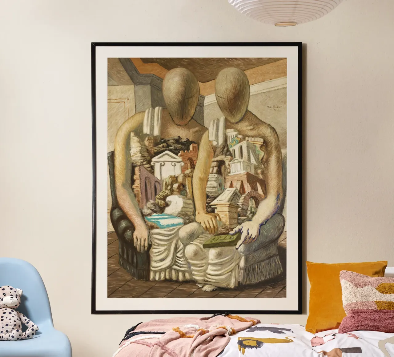 Gli Archeologi – Giorgio de Chirico poster da Classic Art Prints