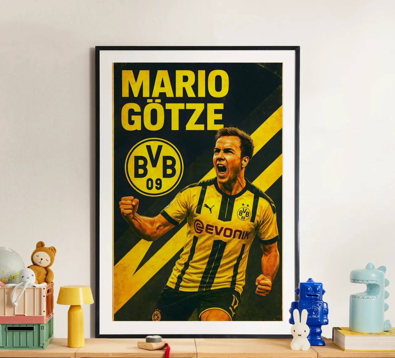 Mario Gotze poster da Cyberpunk Canvas