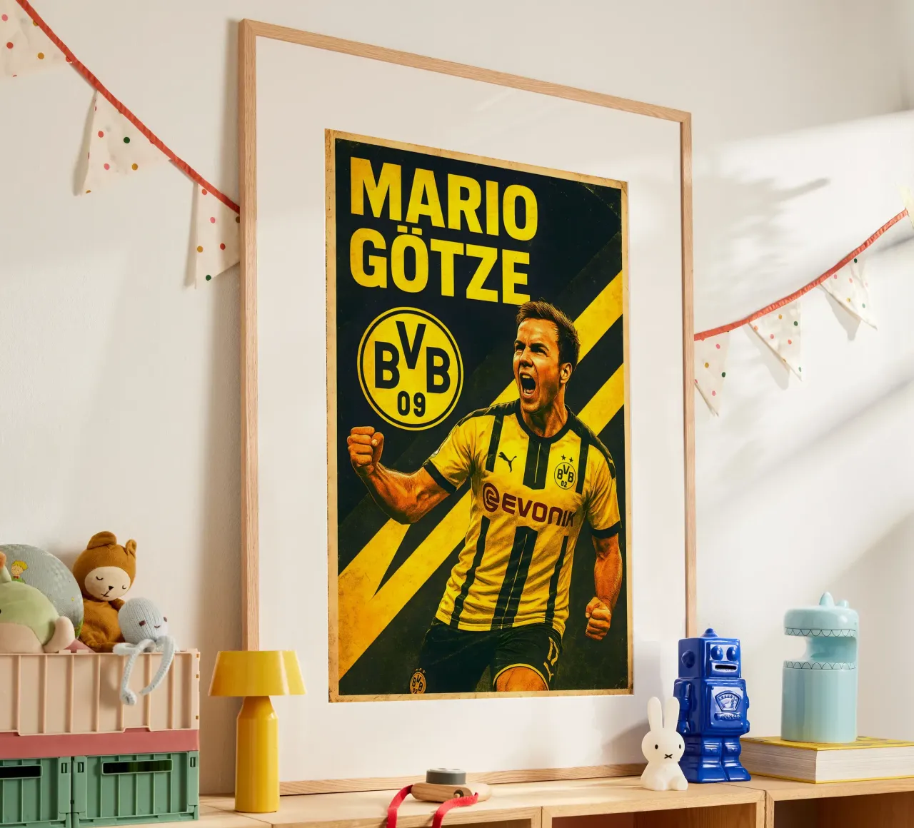 Mario Gotze poster da Cyberpunk Canvas