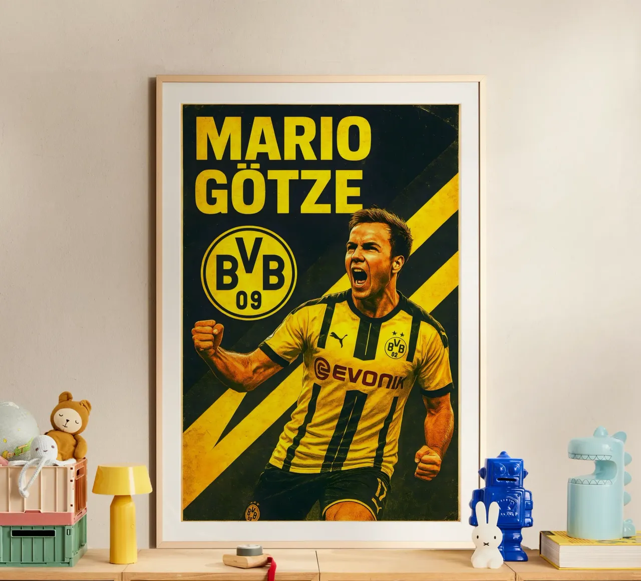 Mario Gotze poster da Cyberpunk Canvas