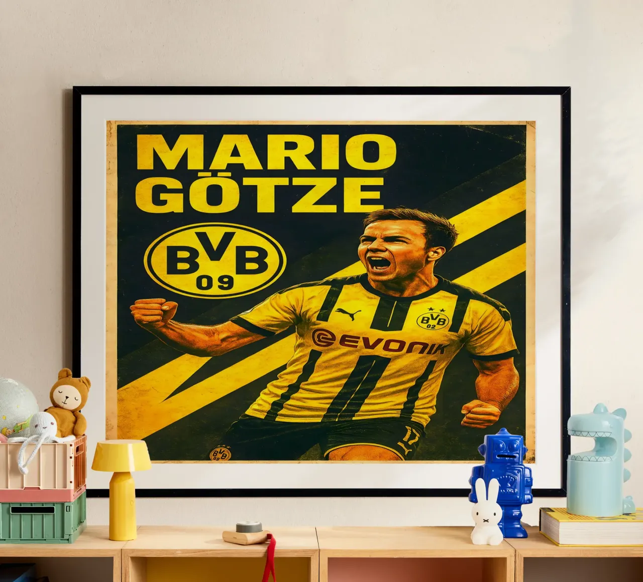 Mario Gotze poster da Cyberpunk Canvas